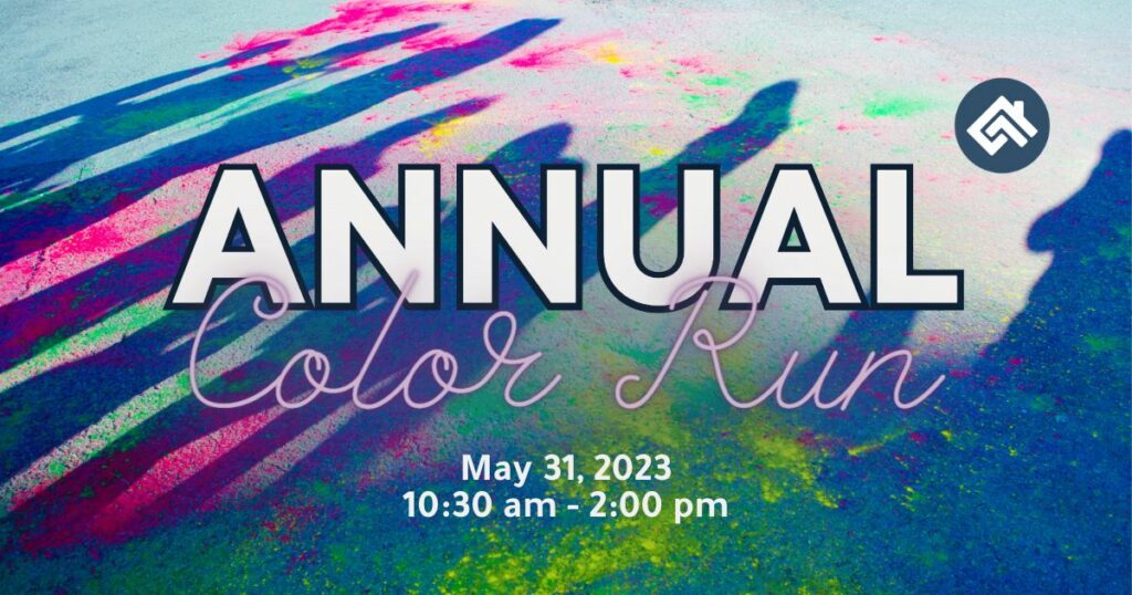 Annual Color Run, May 31 from 10:30 am to 2:00 pm at Midnight Farm
